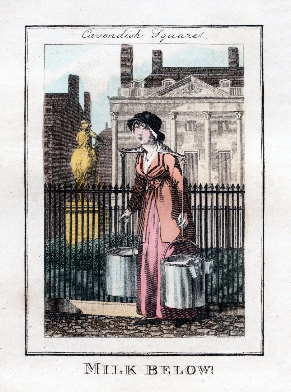 Milk Below!, Cavendish Square, London, 1805 by Unbekannt