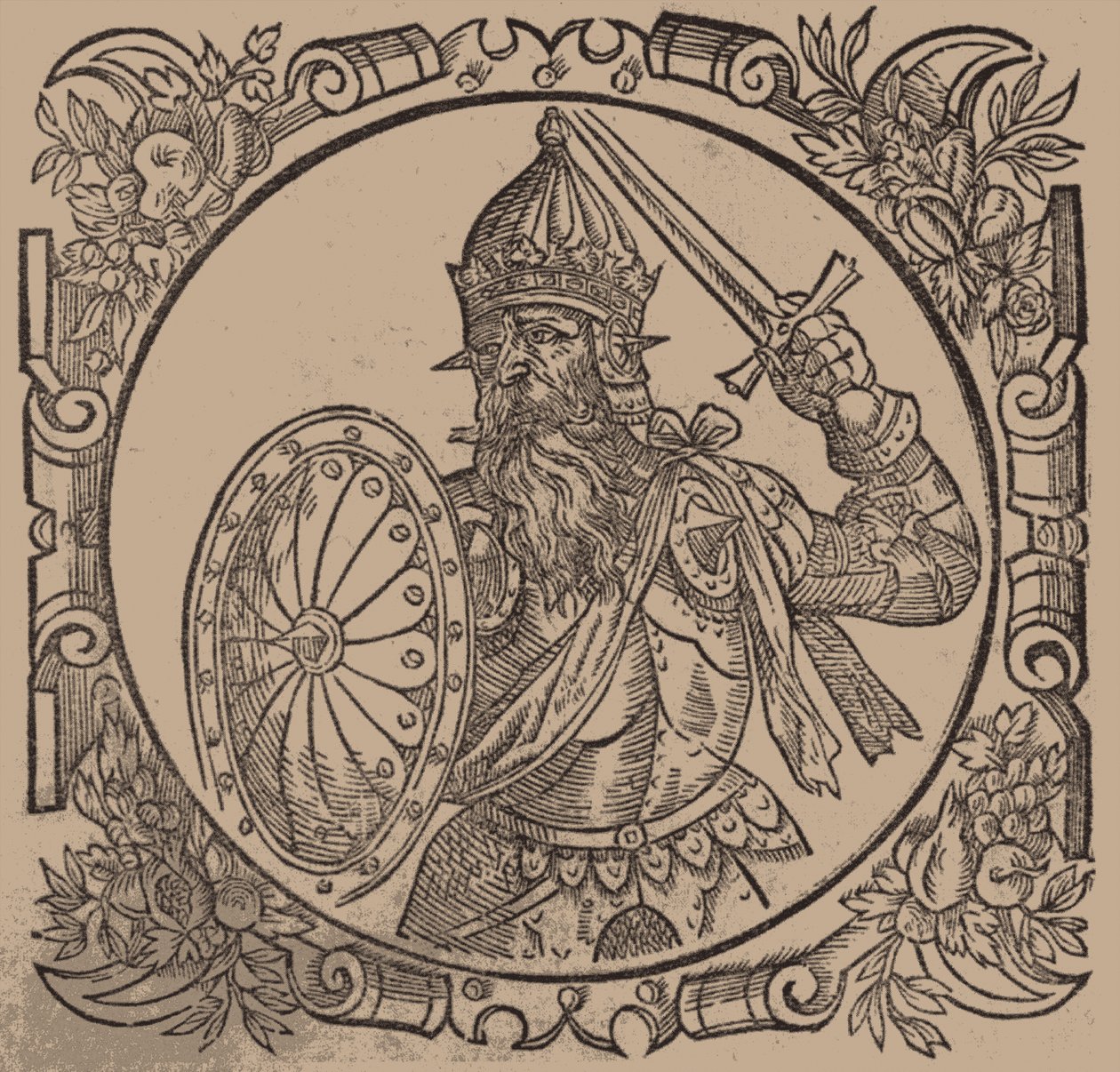 Mindaugas, King of Lithuania From: Sarmatiae Europeae desscriprio... by A. Guagnini, 1578 by Unbekannt