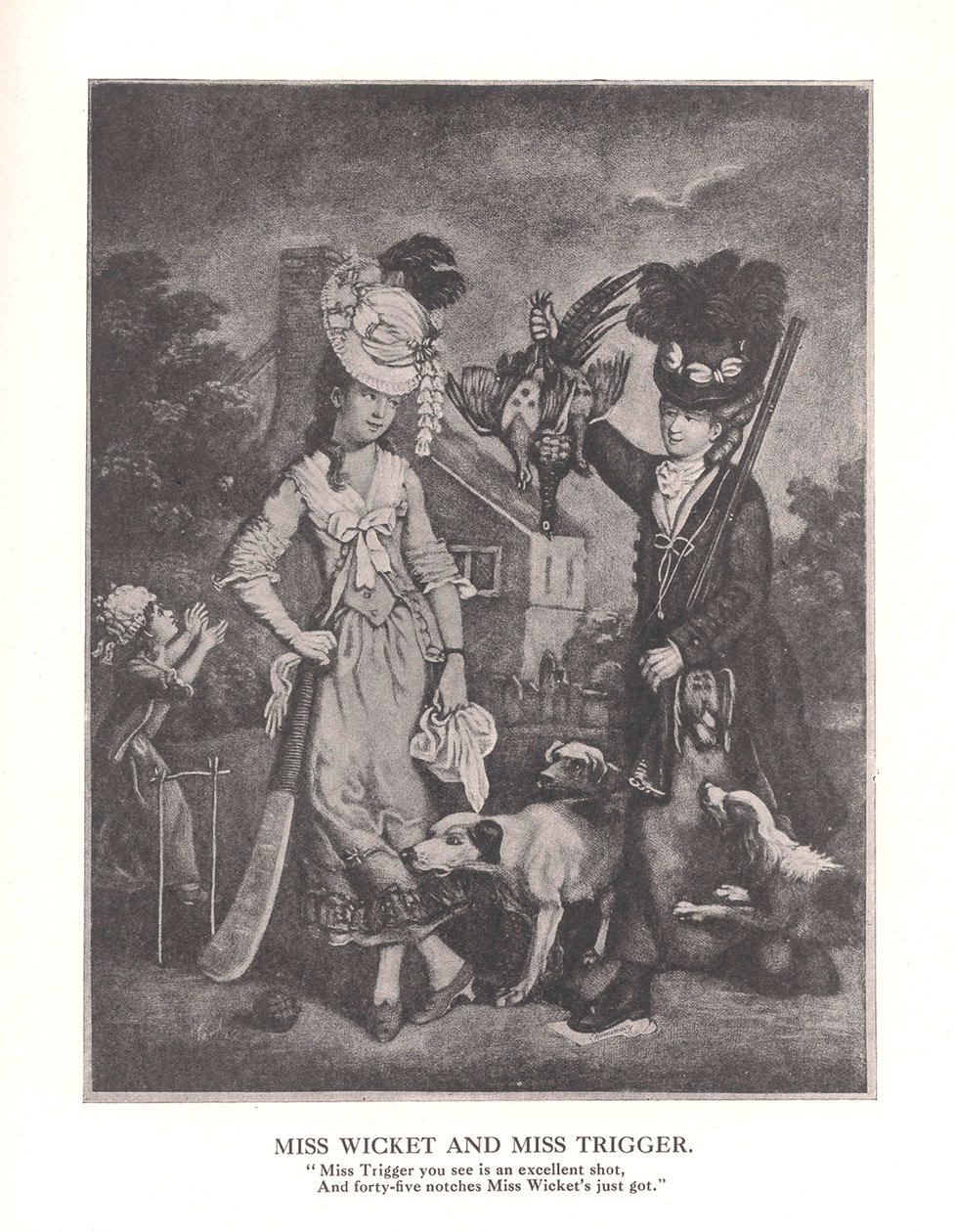Miss Wicket and Miss Trigger, c1778 1912 by Unbekannt