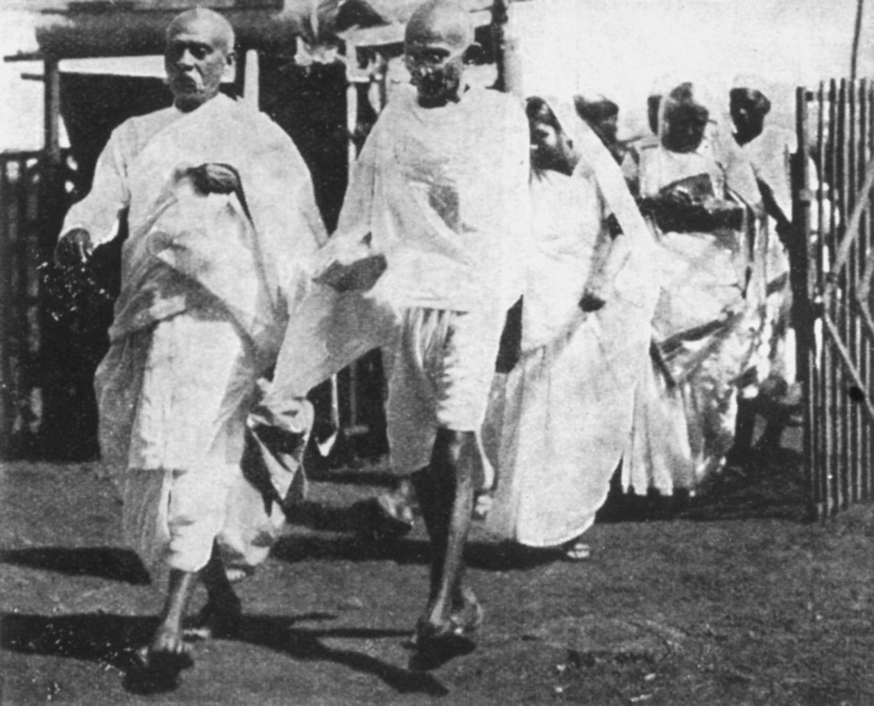 Mohandas Gandhi, Indian Nationalist Leader, on His Way to Congress, 1932
