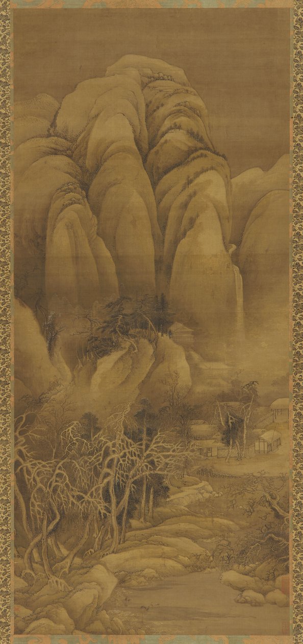 Mountain Hamlet After Snow, Ming or Qing Dynasty, 17th Century by Unbekannt