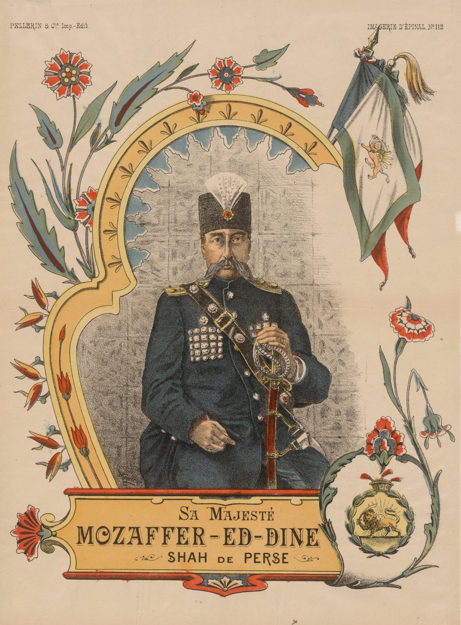 Mozaffar ad-Din Shah Qajar, Shahanshah of Persia by Unbekannt