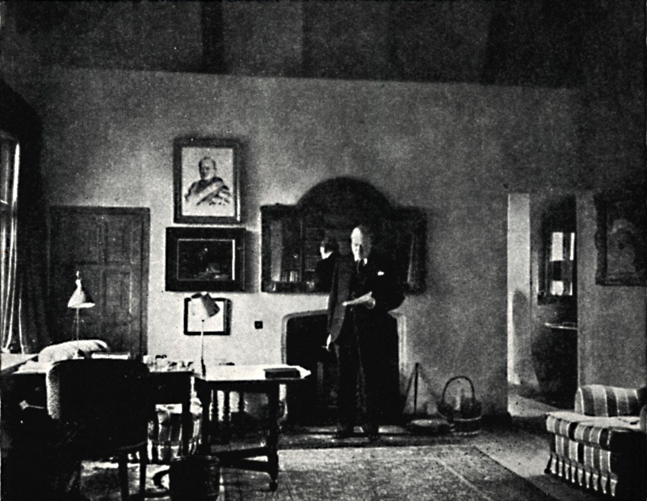 Mr. Churchill in His Study at Westerham, 1930s, 1945 by Unbekannt