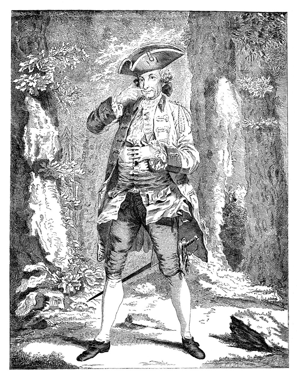 Mr. Woodward in the Character of Mercutio, 1753 by Unbekannt