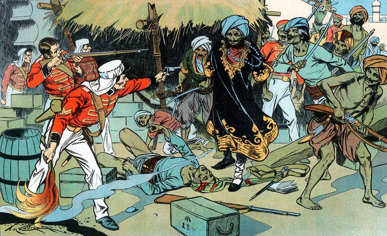 Mutineers Attacking the Magazine at Delhi, Indian Mutiny, 11 May 1857 c1900 by Unbekannt