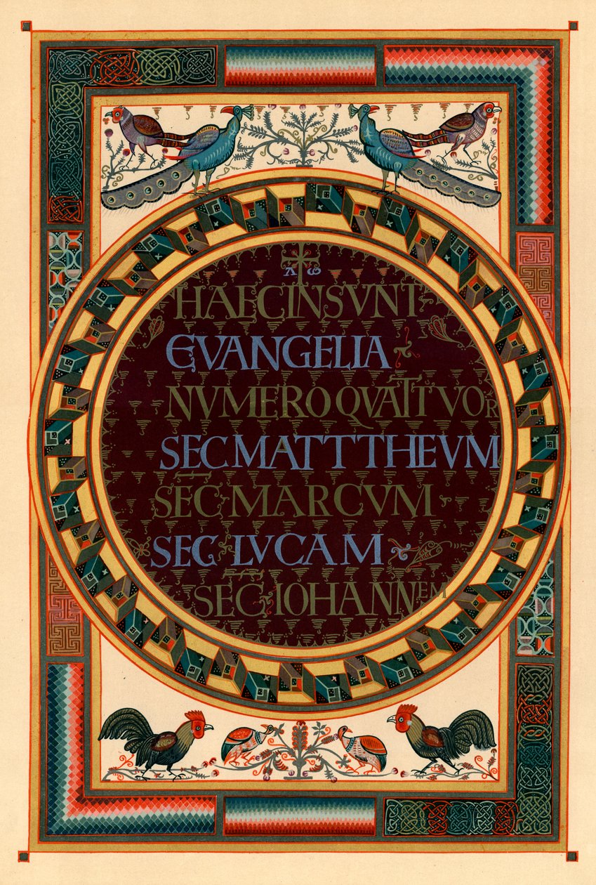 Names of the four Evangelists, c800 AD by Unbekannt