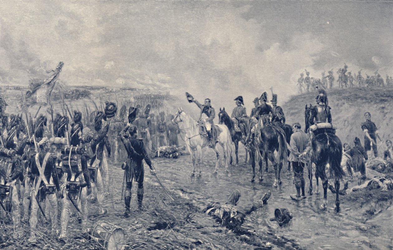 Napoleon and the Old Guard Before Waterloo by Unbekannt