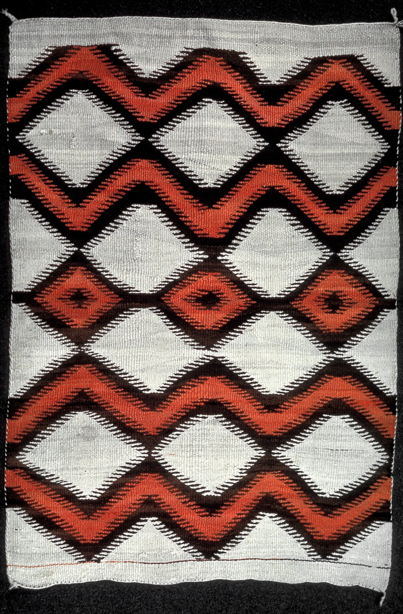 Navajo Blanket, North American Indian, 19th Century by Unbekannt