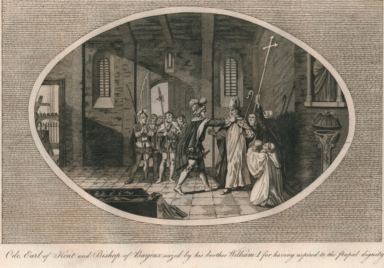 Odo, Earl of Kent and Bishop of Bayeux, Seized by His Brother William I by Unbekannt