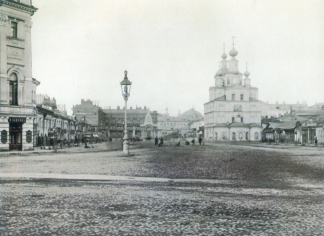Okhotny Ryad Hunting Row, Moscow, Russia 1880s by Unbekannt