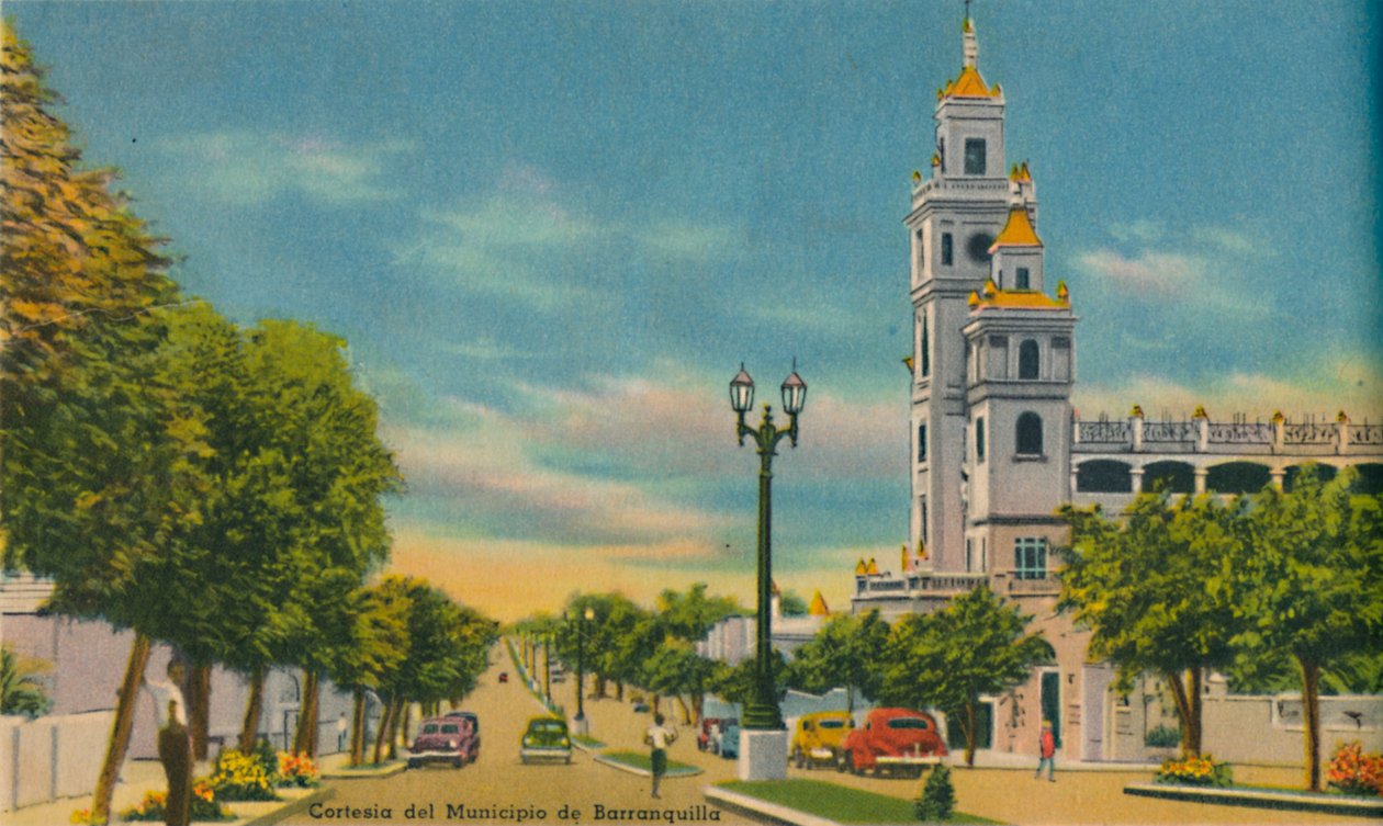 Olaya Herrera Avenue, Barranquilla, c1940s by Unbekannt