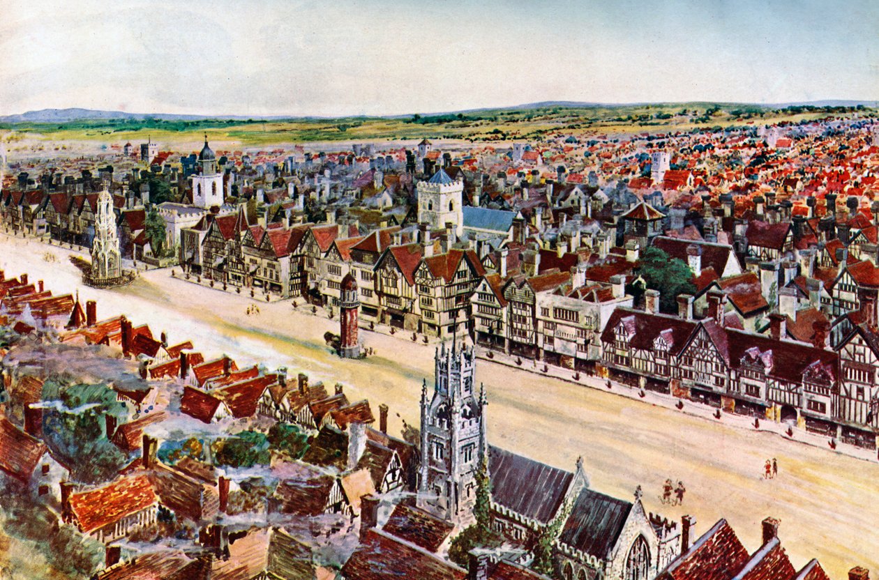 Old Cheapside, About 1580 by Unbekannt