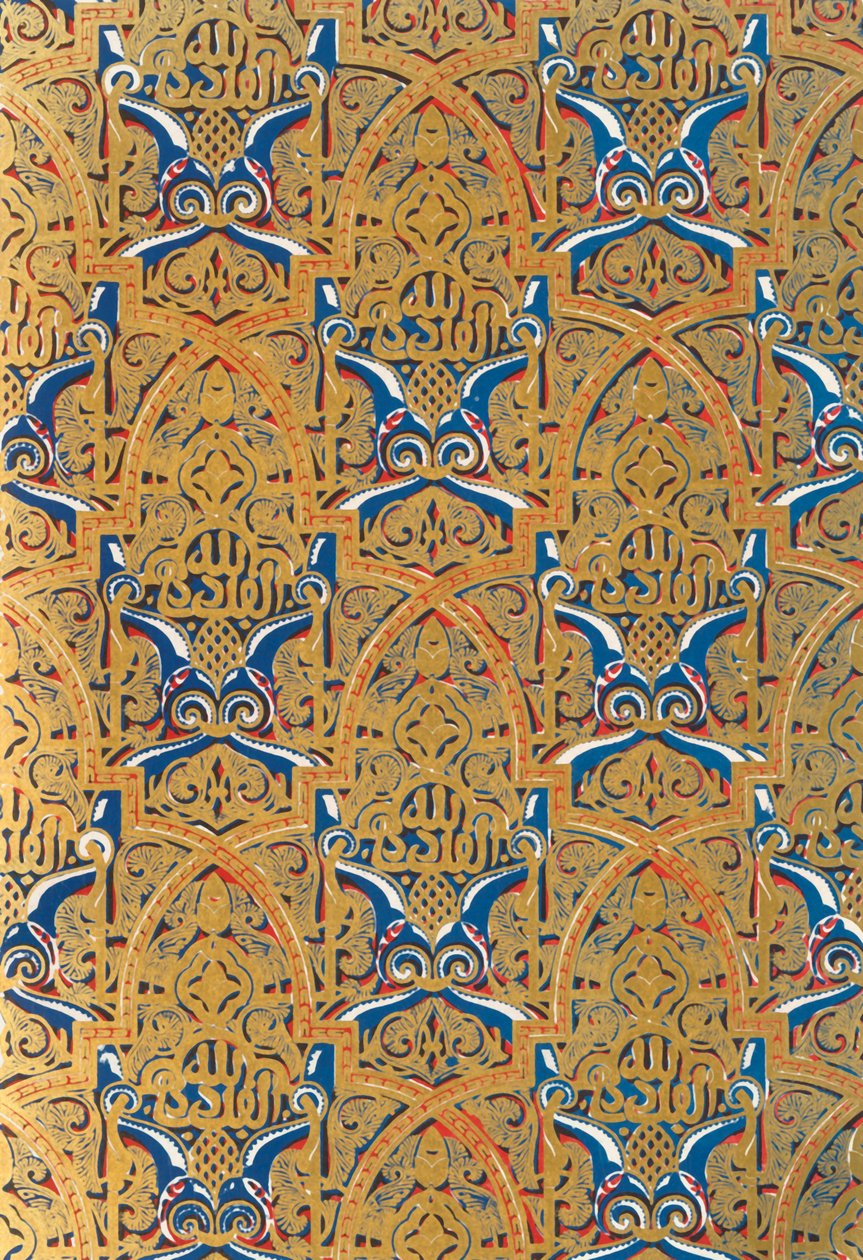 Ornament in Panels on the Walls, Hall of the Ambassadors by Unbekannt