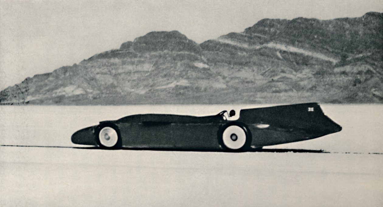 Over 300 miles an hour on the Salt Flats, Bonneville, Utah by Unbekannt