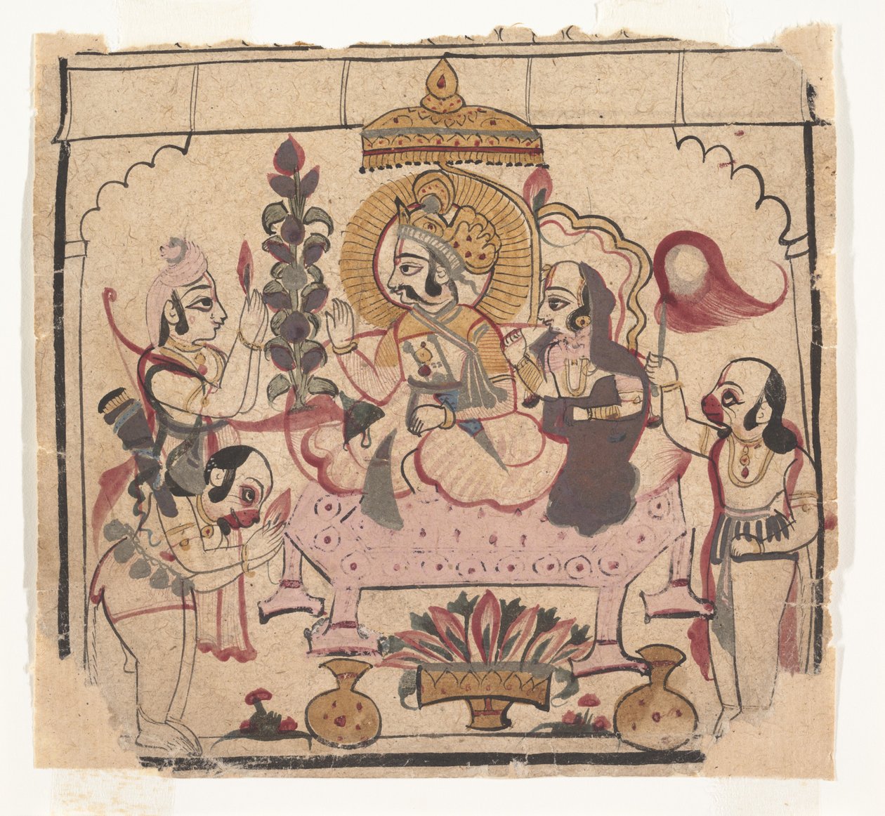 Page from a Dispersed Ramayana: Story of Rama by Unbekannt
