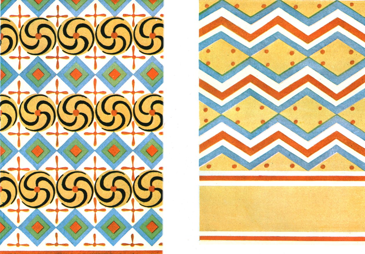 Painted ceilings in the Tomb of Amenemheb at Thebes, Egypt by Unbekannt