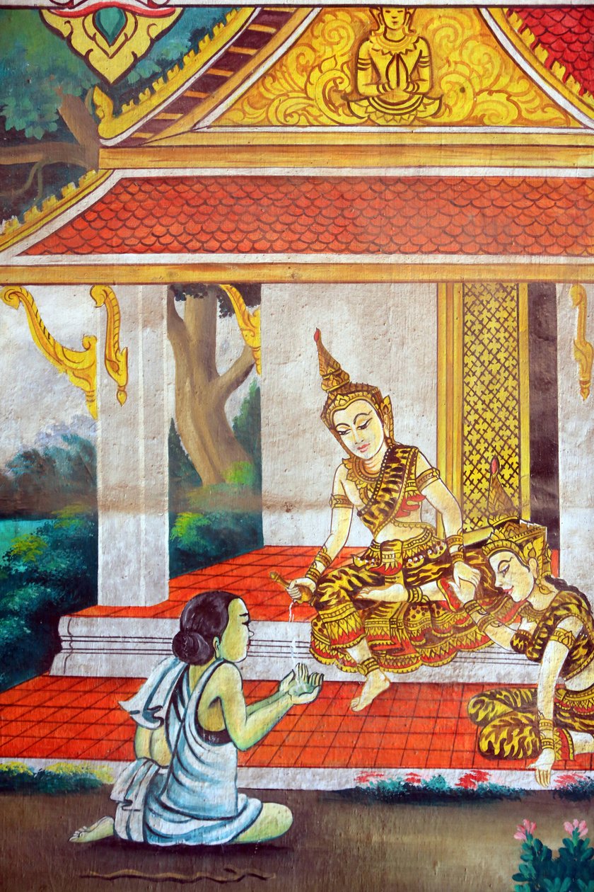 Painting depicting the life story of Shakyamuni Buddha by Unbekannt