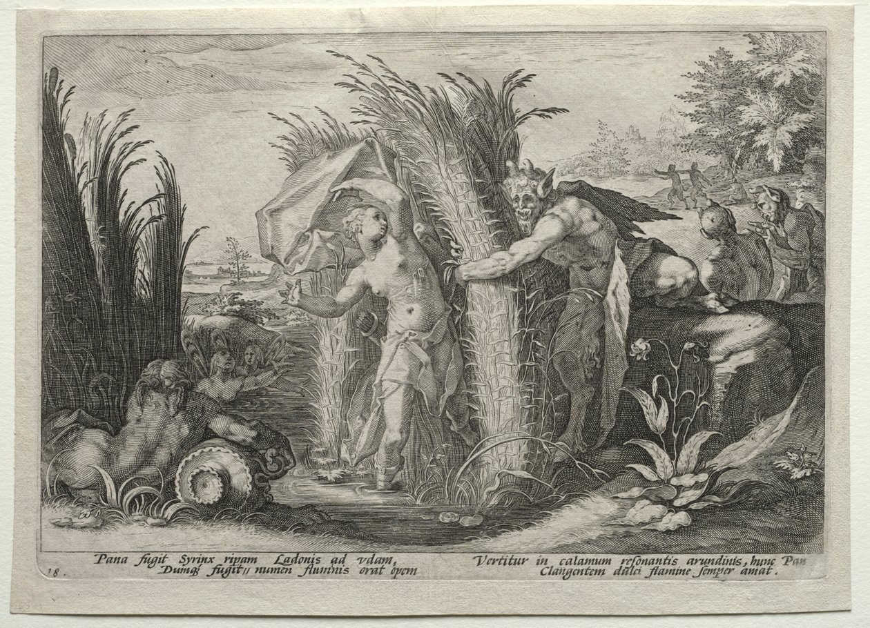 Pan Pursuing Syrinx, c. 1589 by Unbekannt