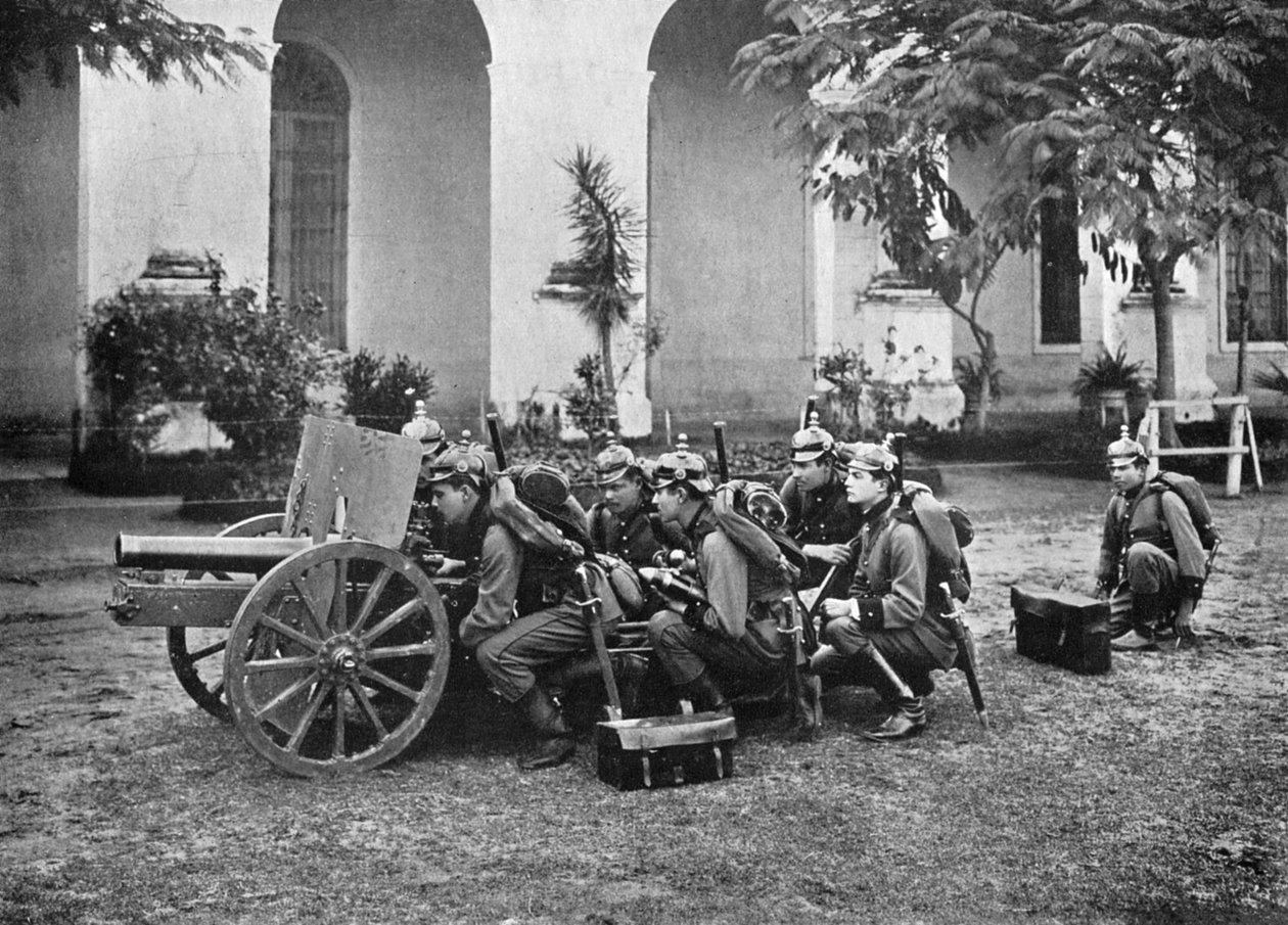 Paraguayan artillery, Paraguay, 1911 by Unbekannt