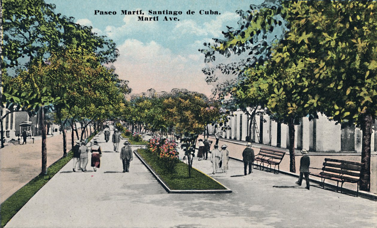 Paseo Martí, Santiago de Cuba, c1910 by Unbekannt