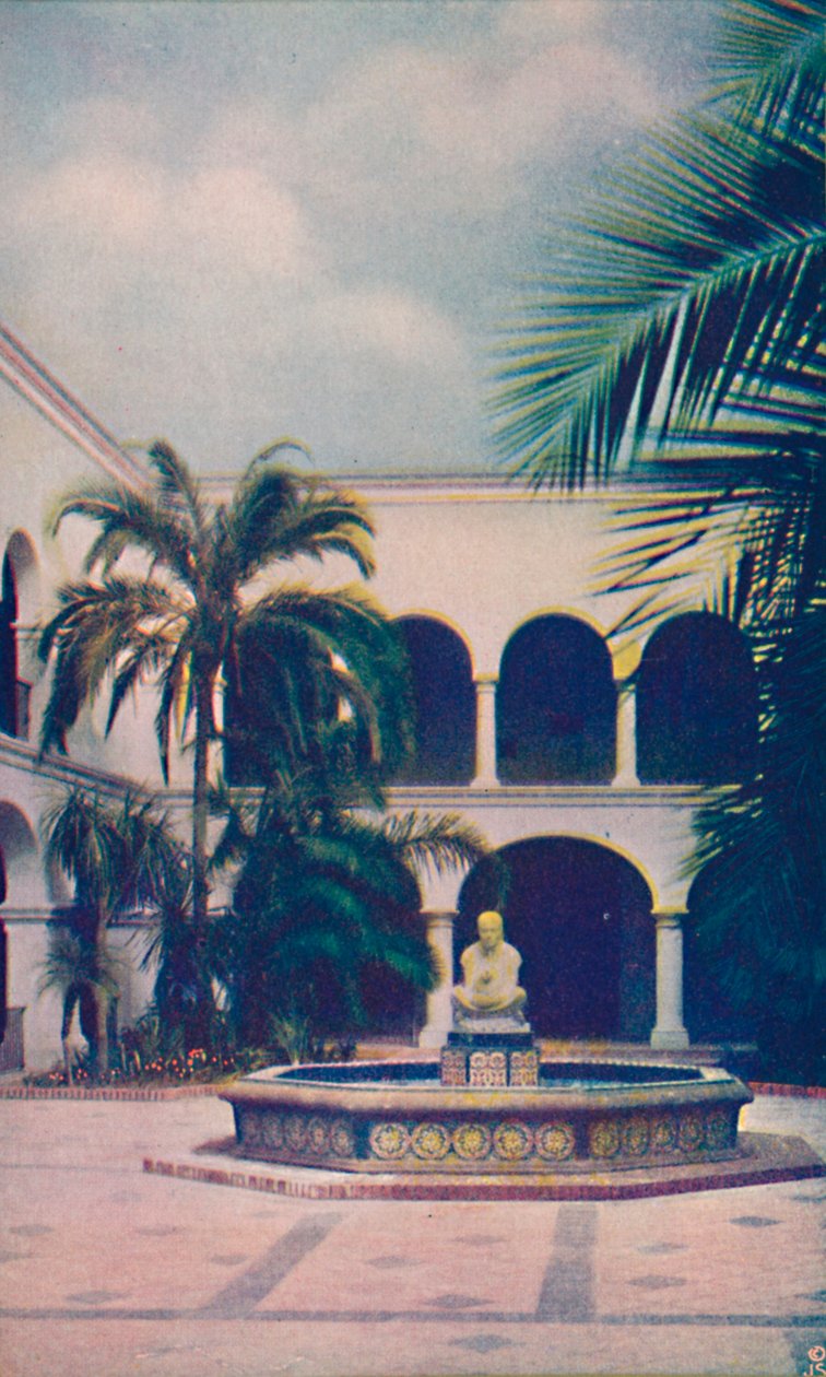 Patio of the House of Hospitality, c1935 by Unbekannt