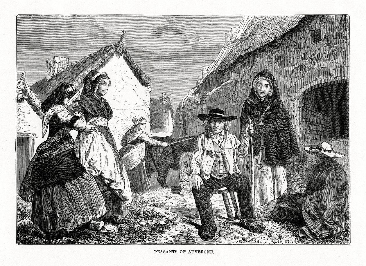 Peasants of Auvergne, France, 19th century by Unbekannt