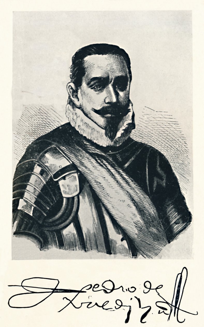 Pedro De Valdivia by Unbekannt