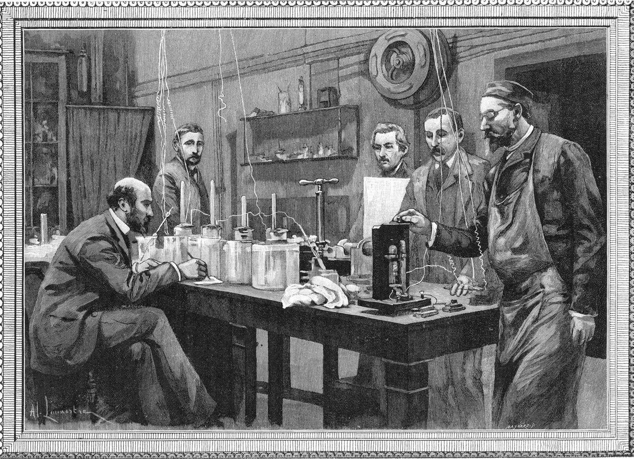 Physics Research Laboratory at the Sorbonne, Paris by Unbekannt