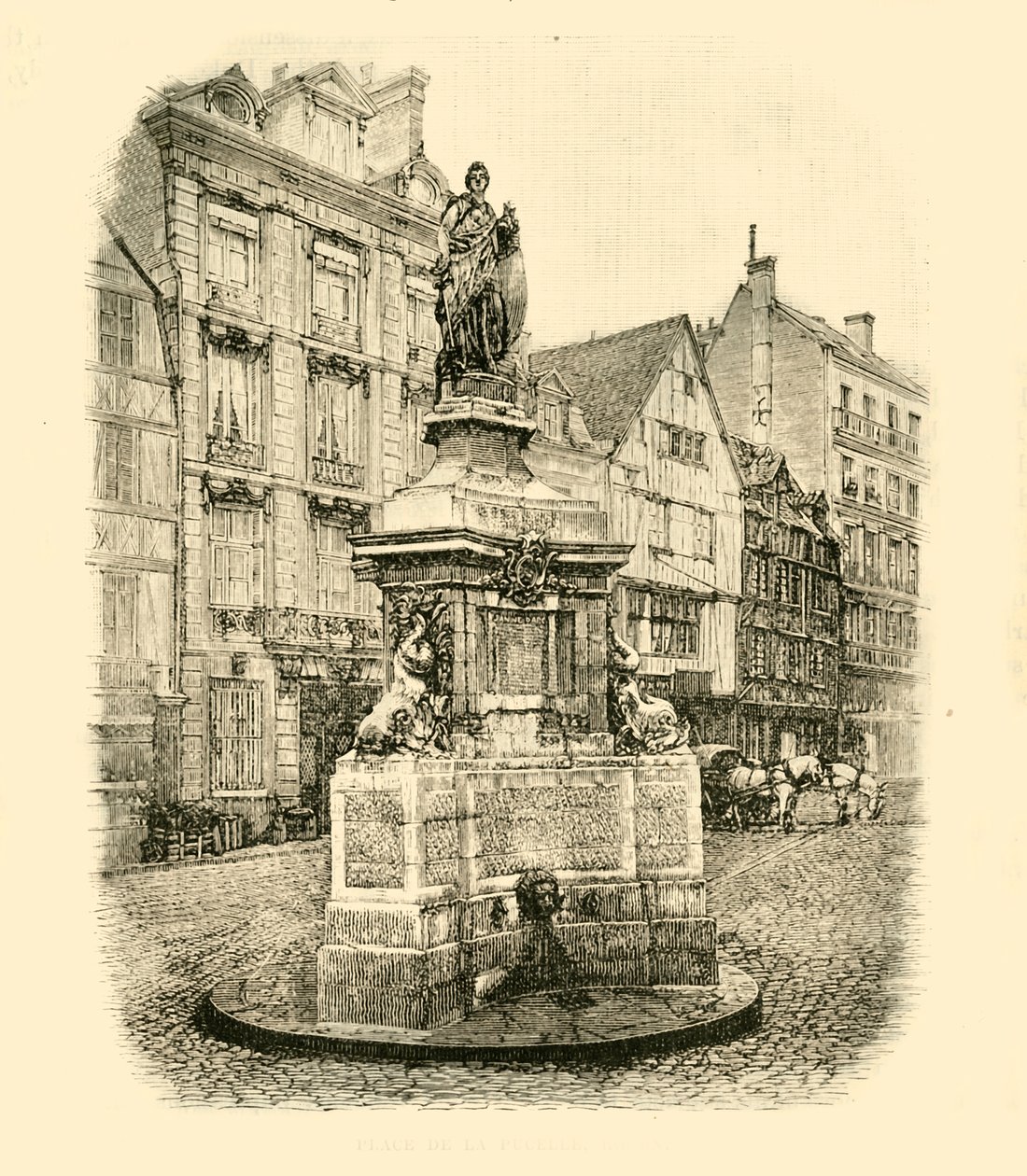 Place De La Pucelle, Rouen by Unbekannt