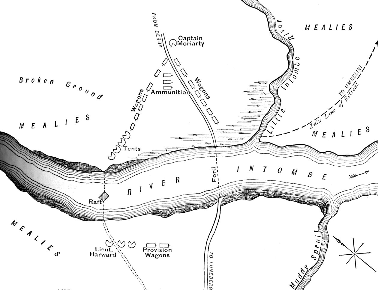 Plan of the Disaster on the Intombe River March 12, 1879