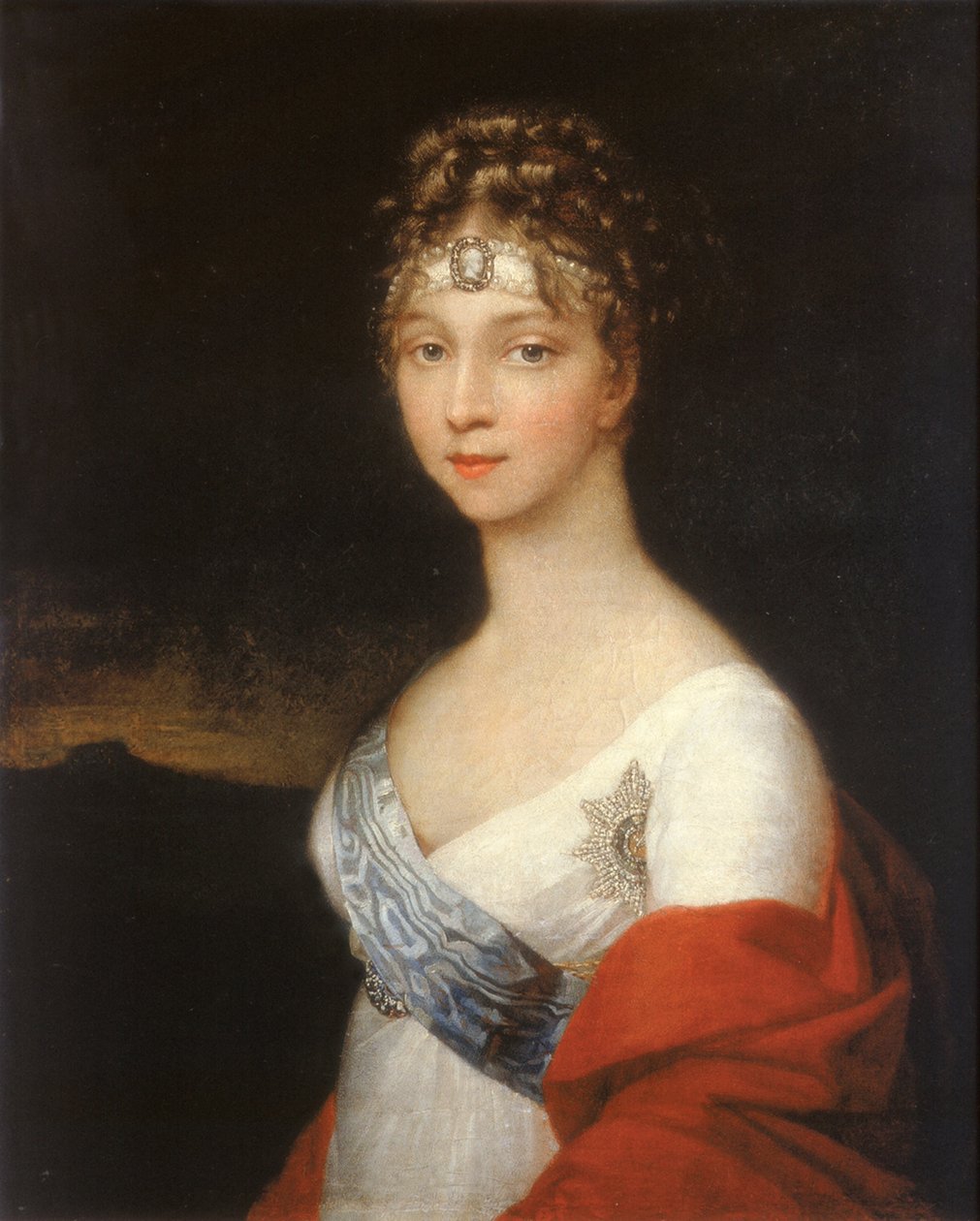 Portrait of Empress Elizabeth Alexeievna, Princess Louise of Baden 1779-1826 by Unbekannt