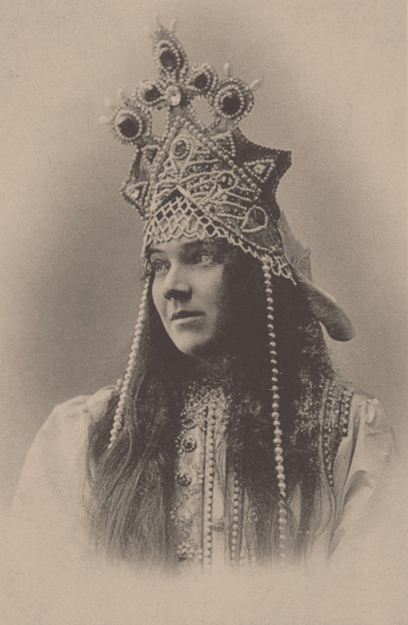Portrait of Nadezhda Ivanovna Zabela-Vrubel as Marfa in the opera The Tsar