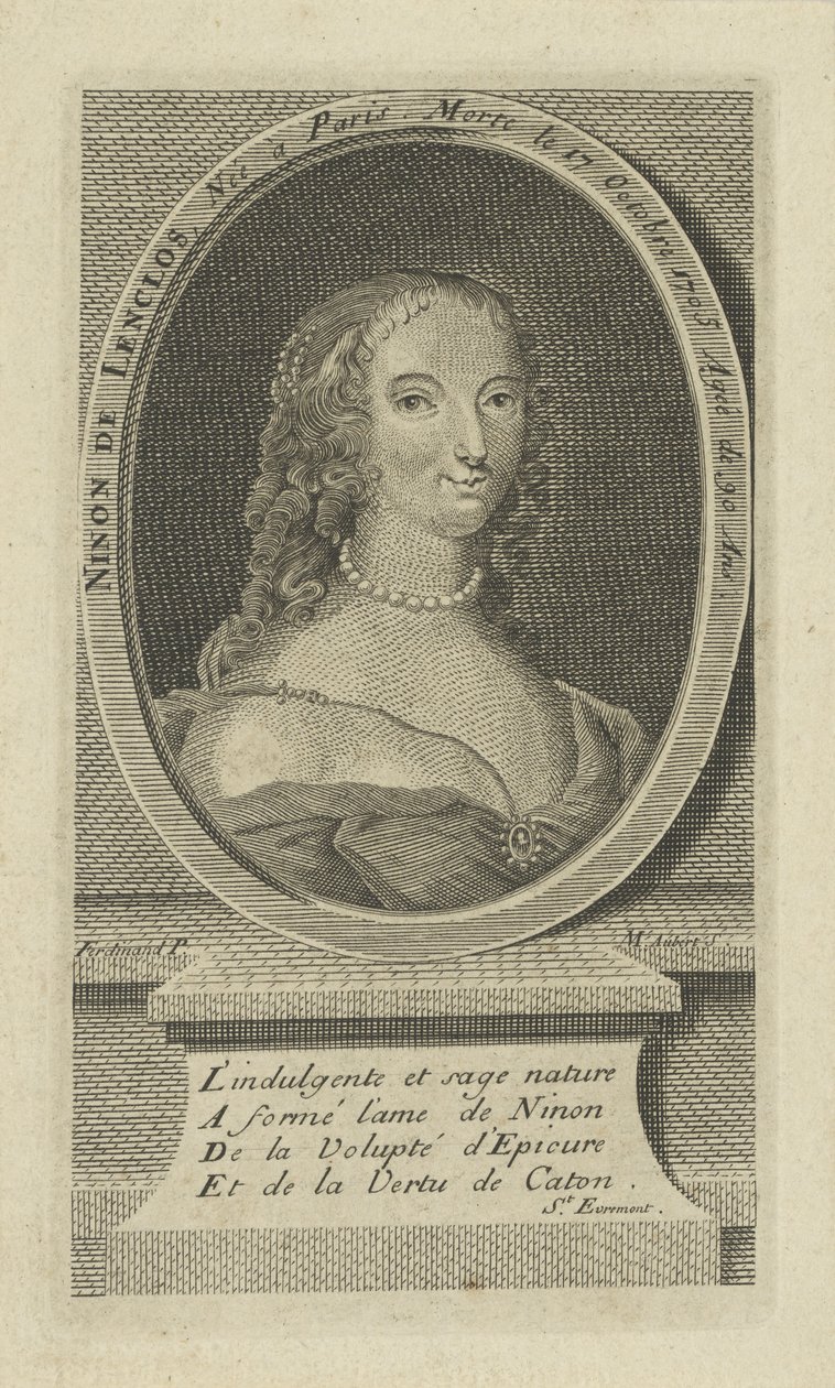Portrait of Ninon de Lenclos by Unbekannt