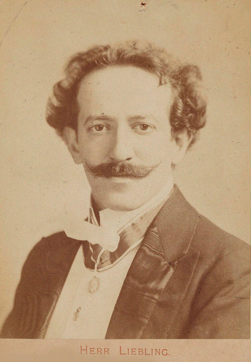 Portrait of Pianist and Composer Georg Liebling, c. 1900 by Unbekannt