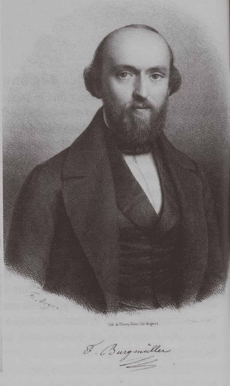 Portrait of the composer Johann Friedrich Franz Burgmüller, c. 1840 by Unbekannt