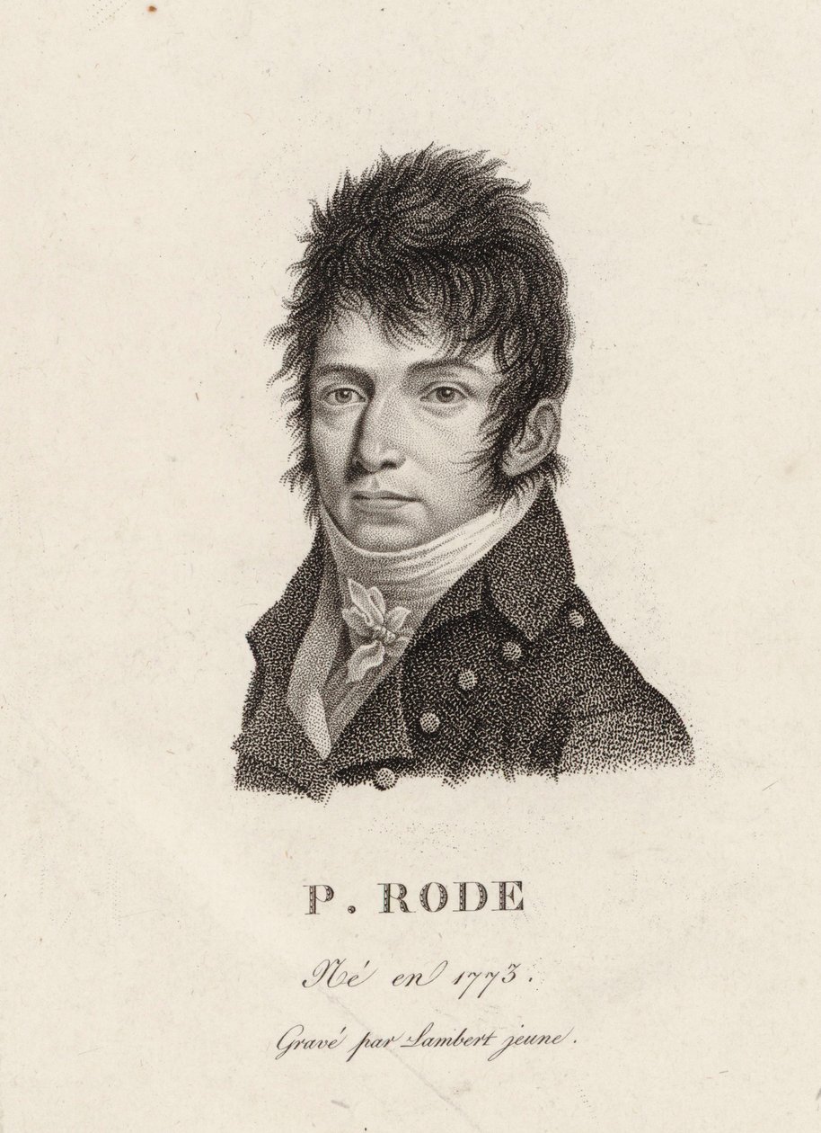 Portrait of the composer Pierre Jacques Joseph Rode