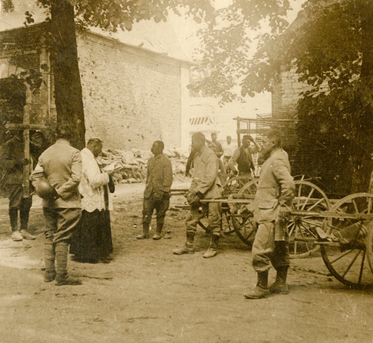 Priest Saying Mass in the Open Air by Unbekannt