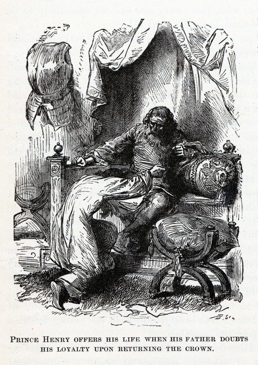 Prince Henry Offers His Life When His Father Doubts His Loyalty Upon Returning the Crown by Unbekannt