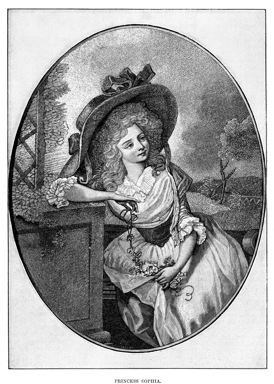 Princess Sophia, Fifth Daughter of George III, 19th century by Unbekannt