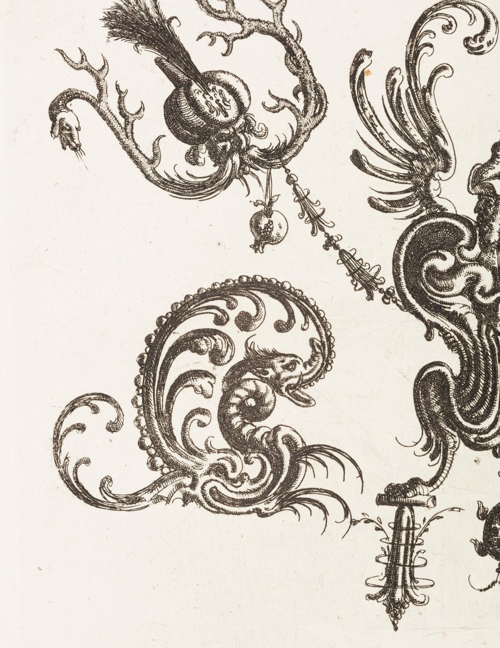 Print, Plate 48, from Neüw Grottesken Buch (New Grotesque Book), 1610 by Unbekannt