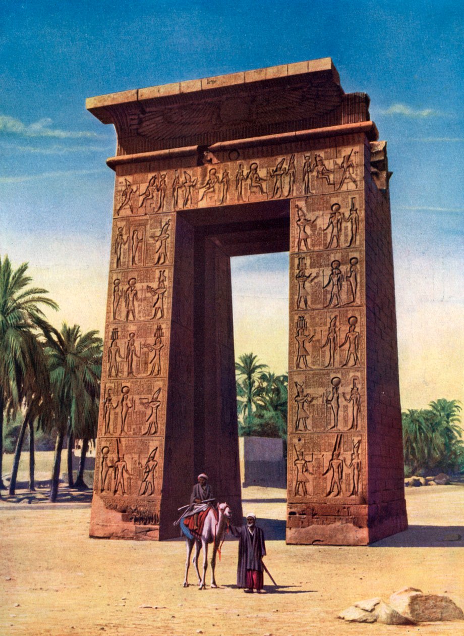 Propylon of the Third Ptolemy at Karnak, Egypt by Unbekannt