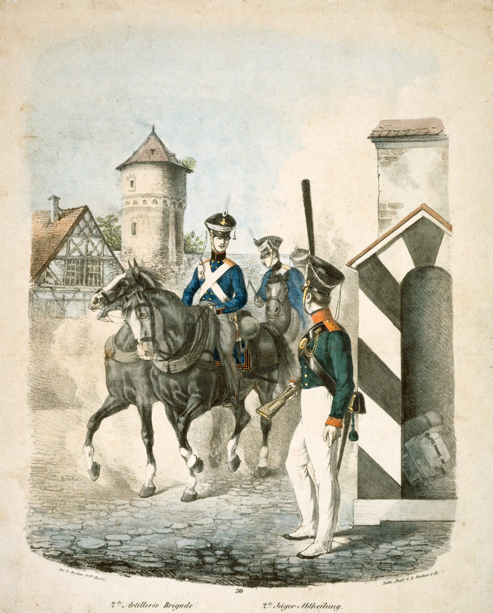 Prussian soldiers by Unbekannt