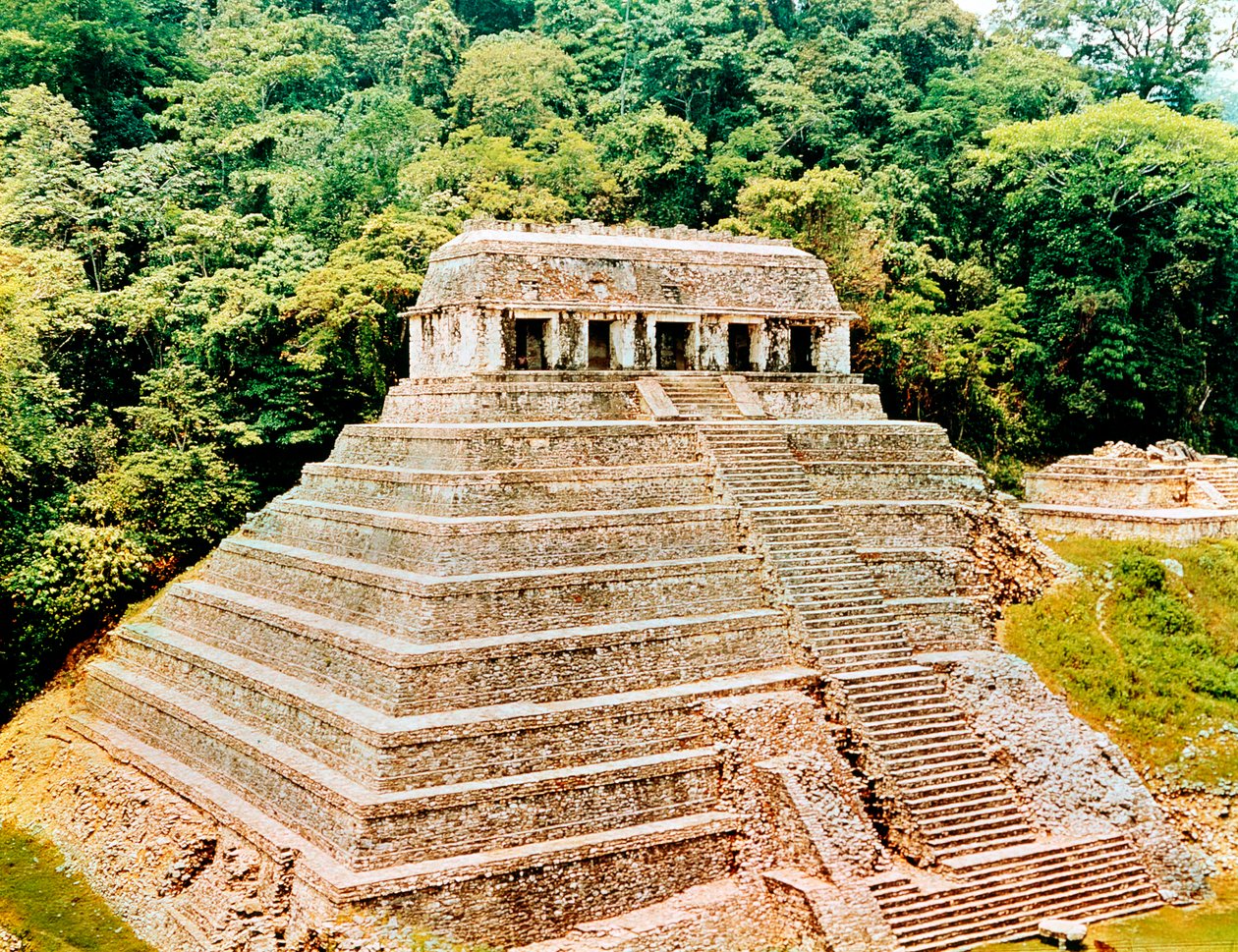 Pyramid and Temple of the Inscriptions, Palenque, Mexico by Unbekannt
