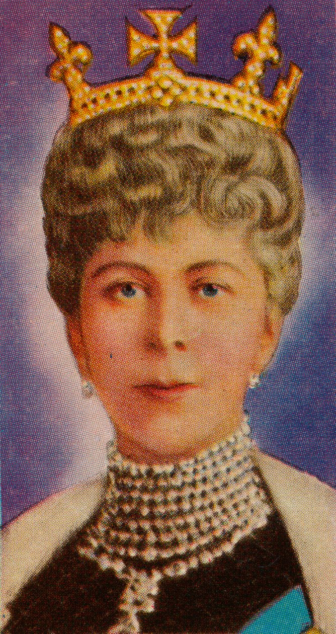 Queen Mary, Consort of King George V, at Her First State Opening of Parliament, 1911 by Unbekannt