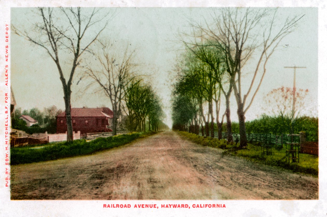 Railroad Avenue, Hayward, California by Unbekannt