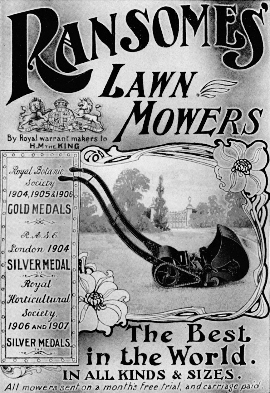 Ransomes Lawn Mowers advertisement by Unbekannt