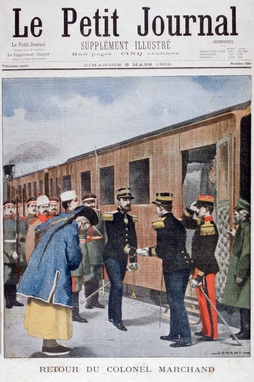 Return of Colonel Marchand to China, 1902 by Unbekannt