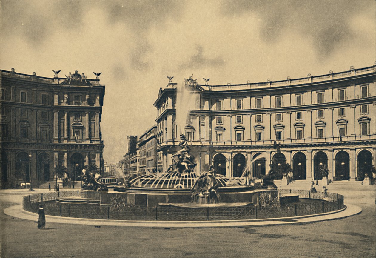 Roma - Esedra Square and the Naiades Fountain by Unbekannt