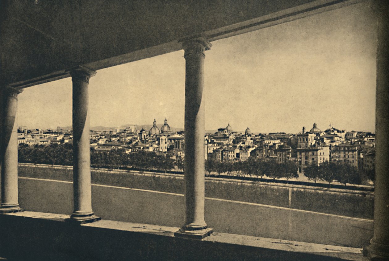 Roma - View of the City from the Logia by Bramante in Castle St. Angelo, 1910 by Unbekannt