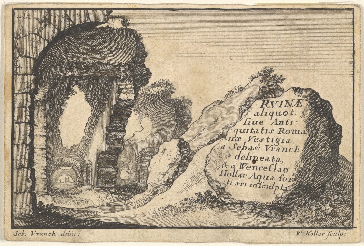 Roman Ruins (second version of title-page) by Unbekannt